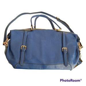 NWOT Ora Delphine Adele Satchel leather royal blue, ladies handbag purse